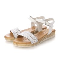 Oh my Sandals/オー マイ サンダルズ Oh my Sandals 異素材コンビアンクルストラップサンダル/508268152