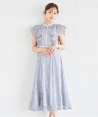 tocco closet/トッコクローゼット tocco closet ウエストリボン付きパール装飾ラッフルフリルフラワーレースワンピース/508272757