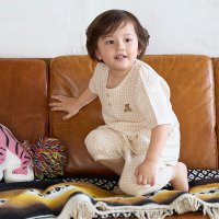 petit main/プティマイン petit main 【リンク】くま刺繍Wガーゼパジャマ/508274098