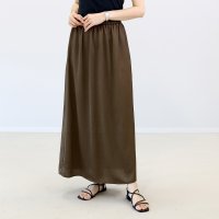 Aletta vita/アレッタ ヴィータ Aletta vita シワ加工サテンロングスカート/508274129