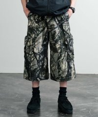 Rocky Monroe/ロッキーモンロー Rocky Monroe カーゴパンツ ハーフ メンズ レディース ショート ワイド 短パン 膝下 半パン クロップド 7分丈 ゆったり ミリ/508274146