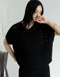 Re:EDIT/リエディ Re:EDIT メッシュニットトップス/508274238