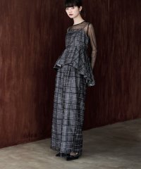 etoll./エトル etoll. 3piece シアーチェックビスチェ＆タックワイドパンツ セットアップ/508274317