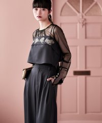 etoll./エトル etoll. 3piece刺繍リボンビスチェ＆タックワイドパンツセットアップ/508274320