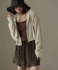 Fashion Letter/ファッションレター Fashion Letter UPF50+ 接触冷感 指穴付き クロップド丈ラッシュガードパーカー/508274328
