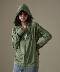 Fashion Letter/ファッションレター Fashion Letter UPF50+ 接触冷感 指穴付き ツバ付きロング丈パーカ ラッシュガード/508274329
