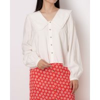 WHISTLES/ウィッスルズ WHISTLES Oversized Collar Detail Top/508274363