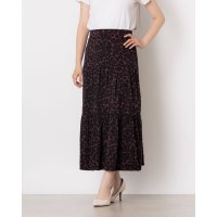 WHISTLES/ウィッスルズ WHISTLES Smudge Animal Tiered Skirt/508274376