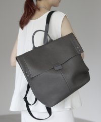 GUSCIO/グッシオ GUSCIO PUレザーかぶせリュック 横型/508274396