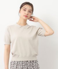  LAURA ASHLEY/【UVカット／洗える】衿付きサマーニット/508274549