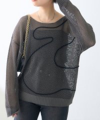 NICE CLAUP/OLIVE des OLIVE OUTLET/【natural couture】コード刺繍透かしプルオーバー/508274719