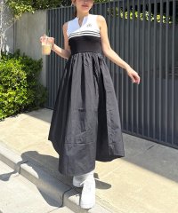 SPIRALGIRL/スパイラルガール SPIRALGIRL ZIP付きノースリーブドッキングロングワンピース/508274769