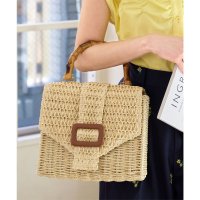 KOBE LETTUCE/コウベレタス KOBE LETTUCE バンブーハンドルボックスカゴバッグ[B1611]/508274860