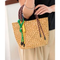 KOBE LETTUCE/コウベレタス KOBE LETTUCE カラーハンドルチャーム付きカゴバッグ [B1622]/508274861