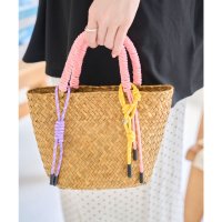 KOBE LETTUCE/コウベレタス KOBE LETTUCE カラーハンドルチャーム付きカゴバッグ [B1622]/508274861