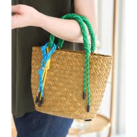 KOBE LETTUCE/コウベレタス KOBE LETTUCE カラーハンドルチャーム付きカゴバッグ [B1622]/508274861