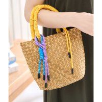 KOBE LETTUCE/コウベレタス KOBE LETTUCE カラーハンドルチャーム付きカゴバッグ [B1622]/508274861