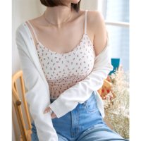KOBE LETTUCE/コウベレタス KOBE LETTUCE カップ付き小花柄シャーリングキャミ [C7527]/508274864