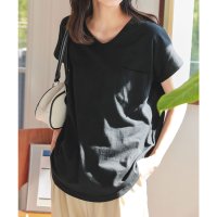 KOBE LETTUCE/コウベレタス KOBE LETTUCE [ M L XL 汗じみ防止＆UVカット ] ポケット付きVネックTシャツ [C7575]/508274871