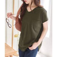 KOBE LETTUCE/コウベレタス KOBE LETTUCE [ M L XL 汗じみ防止＆UVカット ] ポケット付きVネックTシャツ [C7575]/508274871