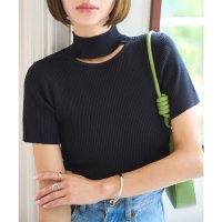 KOBE LETTUCE/コウベレタス KOBE LETTUCE ネックカットモックネック半袖ニットトップス [N1194]/508274878