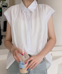 Flolia/フロリア Flolia フレンチスリーブギャザーブラウス オフィス ビジネス フォーマル セレモニー 卒業式 卒園式 入学式 入園式/508275125