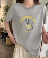 LOWO/ロワ LOWO 綿混フロントプリントオーバーサイズTシャツ カットソー/508275128