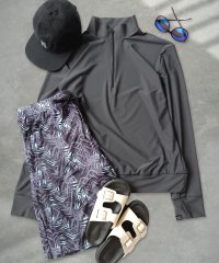OSYAREVO/オシャレボ OSYAREVO 【ネット限定】【紫外線カット率99.9％以上】メンズ ハーフジップ トップス ラッシュガード 水着 体型カバー/508275197