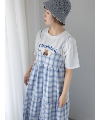 ehka sopo/レース付きチェックキャミワンピース/508275224