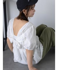 ehka sopo/バックリボンペプラムブラウス/508275227