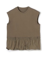MACPHEE/コットンバックサテンコンビ バルーンTシャツ/508275242