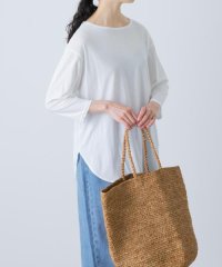 KAGURE/シフォン天竺7分袖カットソー/508275303