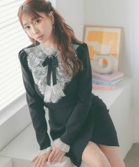 Tika/ティカ Tika キャバドレス [Anella/アネラ] セットアップレース長袖 袖ありラップ風タイトミニ韓国ドレス (Sサイズ～Mサイズ)/508275465
