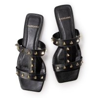 CARRANO /カラーノ CARRANO スクエアトゥスタッズフラットサンダル/508275531