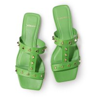 CARRANO /カラーノ CARRANO スクエアトゥスタッズフラットサンダル/508275531