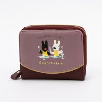 Gaspard et Lisa/リサトガスパール Gaspard et Lisa 財布 レディース 2つ折り ラウンドファスナー 絵本柄 人気 キャラクター コンパクト 使いやすい/508275654