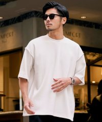 CavariA/キャバリア CavariA CavariA クルーネック ポンチカラーステッチ半袖Tシャツ/508275672