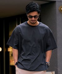 CavariA/キャバリア CavariA CavariA クルーネック スラブサイドスリット半袖Tシャツ/508275674