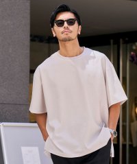 CavariA/キャバリア CavariA CavariA クルーネック スラブサイドスリット半袖Tシャツ/508275674