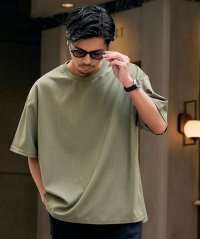 CavariA/キャバリア CavariA CavariA クルーネック スラブサイドスリット半袖Tシャツ/508275674