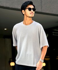 CavariA/キャバリア CavariA CavariA ワッフル調半袖クルーネックTシャツ/508275682