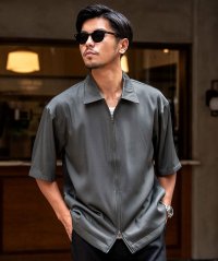 CavariA/キャバリア CavariA CavariA 半袖フルジップシャツ/508275683