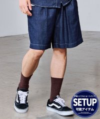CavariA/キャバリア CavariA CavariAルーズシルエットデニムショーツ/508275686