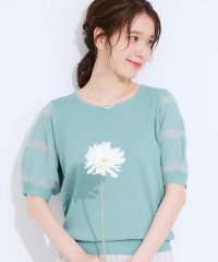 SHOO・LA・RUE　DRESKIP/シューラルー／ドレスキップ SHOO・LA・RUE/DRESKIP 袖シアー切り替えニット/508275702