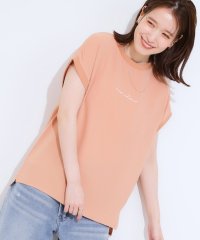 SHOO・LA・RUE　DRESKIP/【S－LL/ひんやり/洗濯後しわになりにくい】程よいシアー感 ロゴTシャツブラウス/508275707