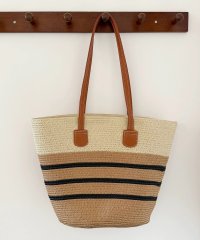 shopnikoniko/ショップニコニコ ShopNikoNiko PUレザーハンドル ストロー編み かごトートバッグ【即納】韓国っぽ 韓国バッグ A4サイズ マザーズバッグ 鞄 カバ/508275744
