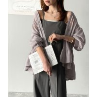Classical Elf/クラシカルエルフ Classical Elf コーデ悩みなし！キレイめストレッチキャミサロペ＆シアー半袖ブラウス(セットアップ)/508275803