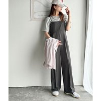 Classical Elf/クラシカルエルフ Classical Elf 脚長美シルエット！センタープレス入りストレッチキャミサロペット/508275808