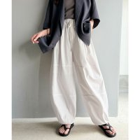 Classical Elf/クラシカルエルフ Classical Elf 【AYAさんコラボ】洗練ワイドシルエット♪ウエストリボン裾ドロストナイロンサーカスパンツ/508275814
