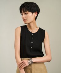 サロン　アダム　エ　ロペ/【WEB限定】プリマベールリブヘンリーネックノースリーブプルオーバー［UVケア・洗える］/508275881